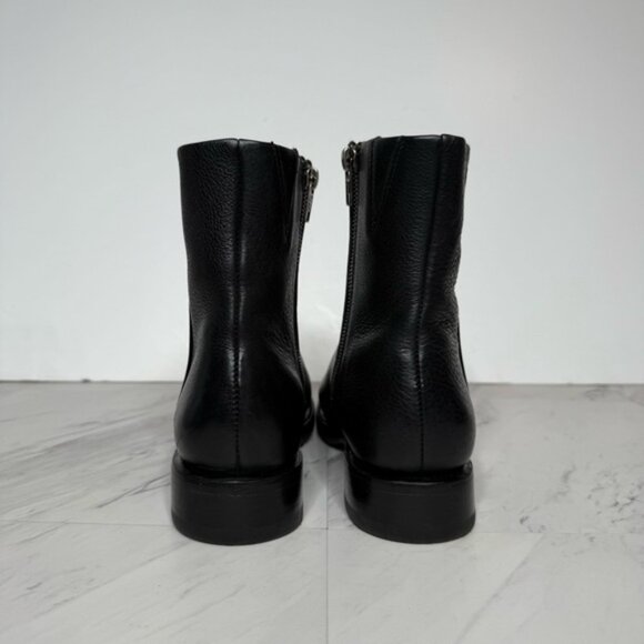 New! Frye Veronica Inside Zip Black Leather Bootie 8B - Picture 3 of 14
